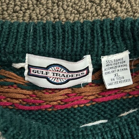 Vintage Gulf Traders XL Crosby Coogi style. Men’s sweater xL - Picture 3 of 6